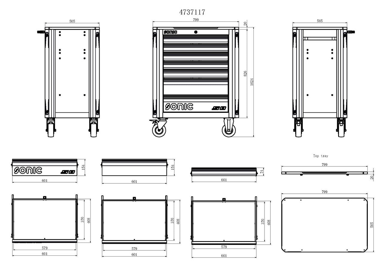 NEXT S8 TOOLBOX - 7 DRAWERS