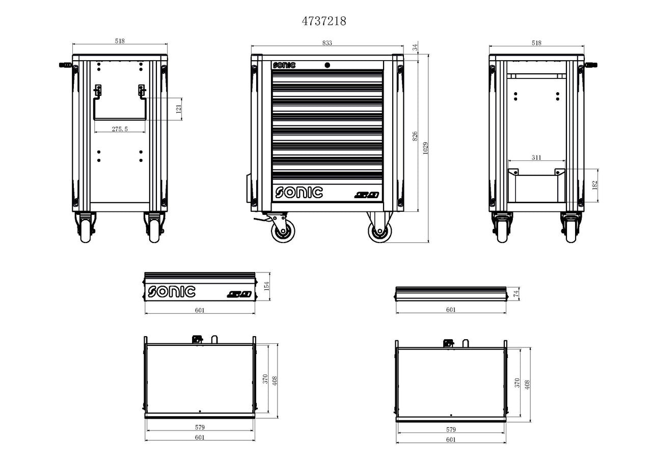 NEXT S9 TOOLBOX - 8 DRAWERS