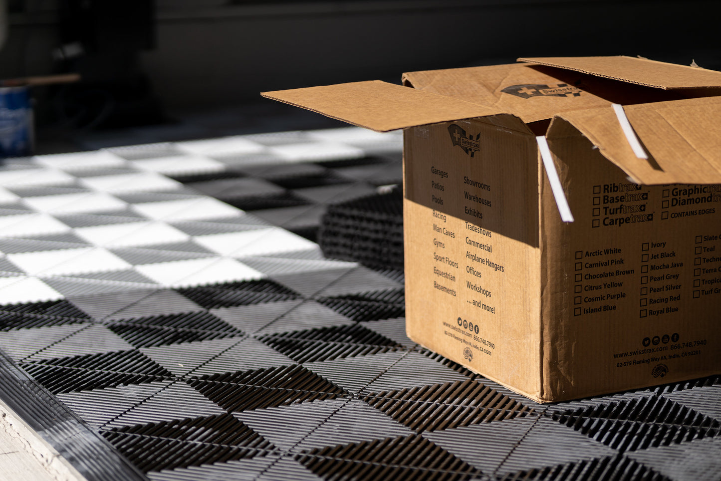 Three Car Swisstrax Flooring Solution