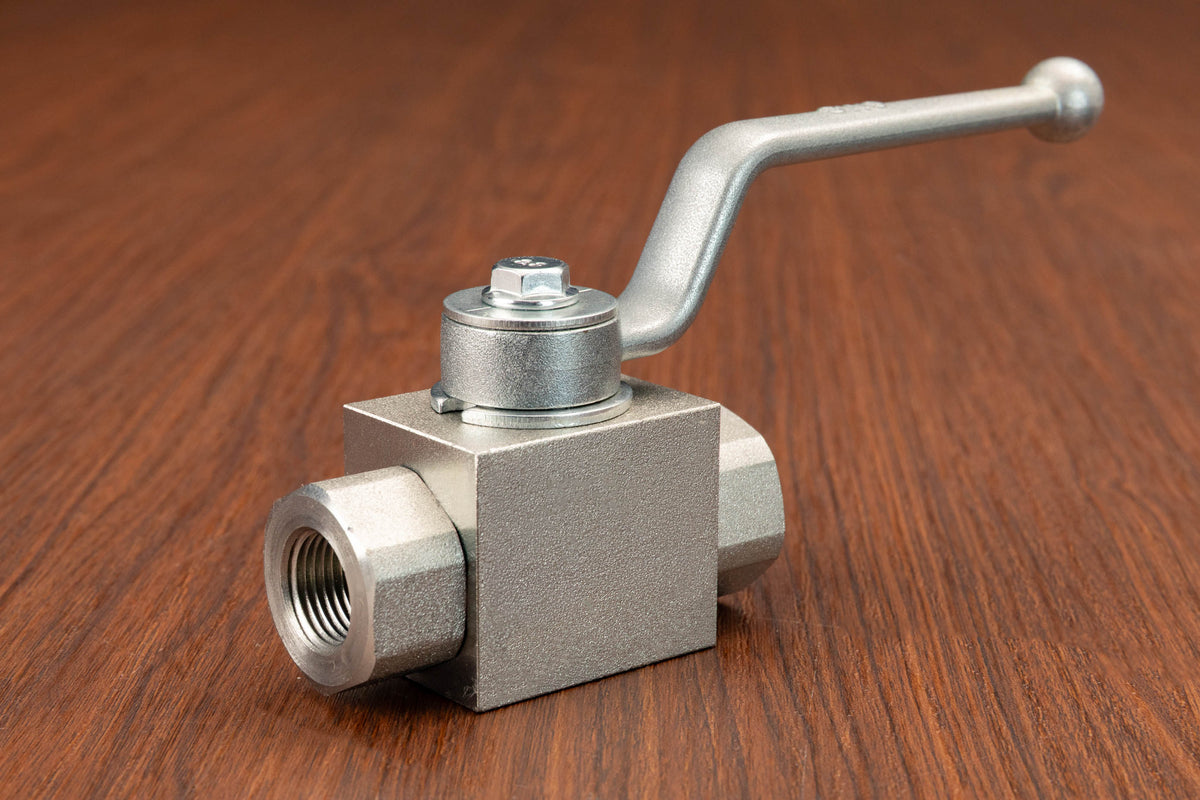 Carbon Steel 2-Way High Pressure Valve 3/8" FNPT