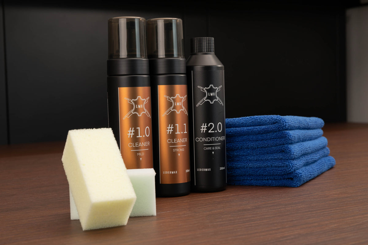 Obsessed Garage Leather Care Essentials Kit, 10 Piece Set