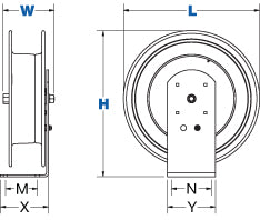 Custom Coxreels Air Hose Reel (No Hose)
