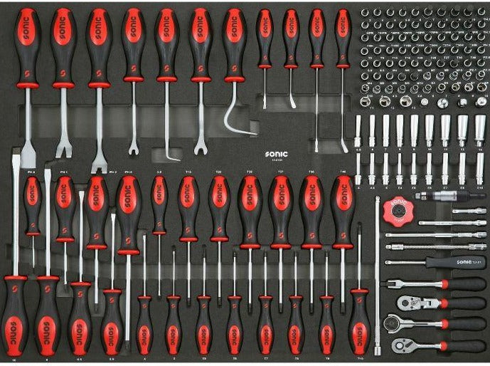 screwdriver and socket set