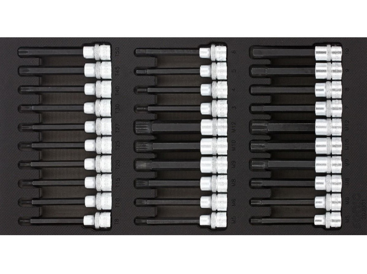 Sonic Foam System - Bit Socket Set 3/8" - 30 Pieces - 1/3 (Small)