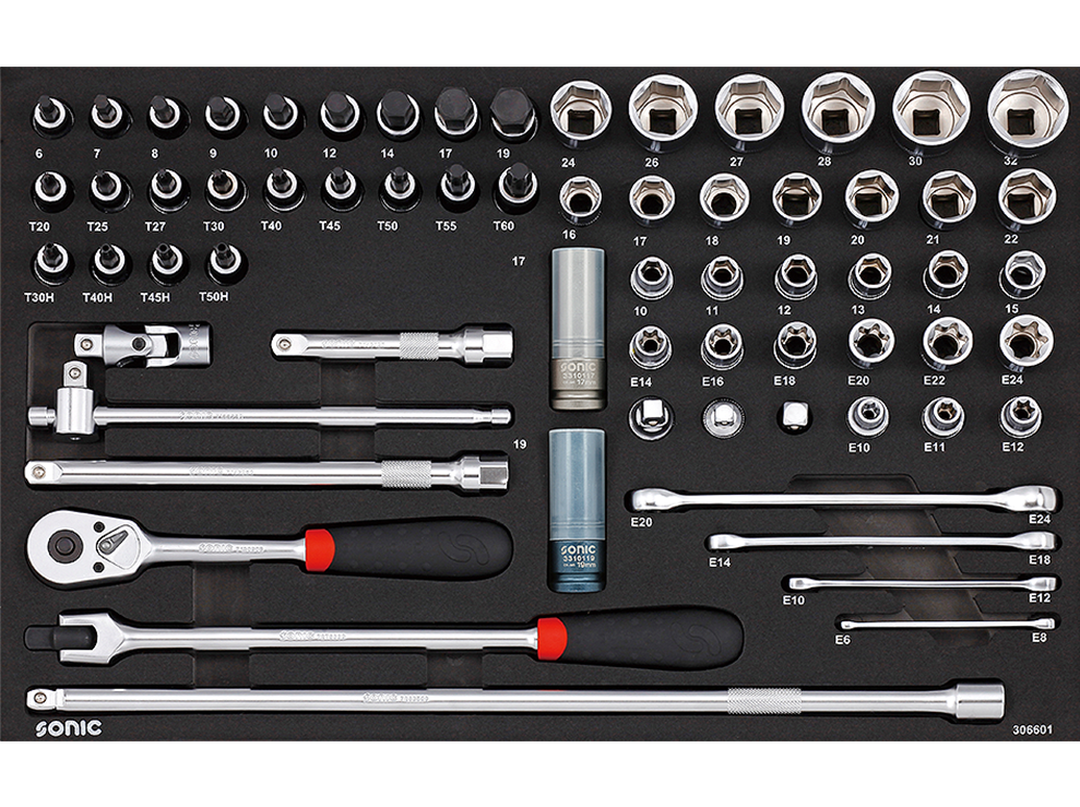 Sonic Foam System - Combo Set 1/2" - 66 Pieces - 26" (Medium)