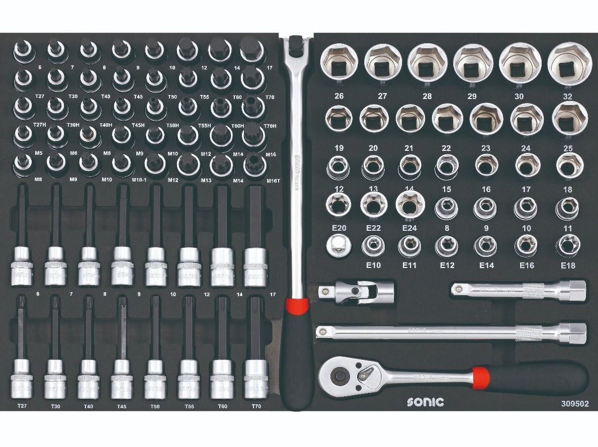Sonic Foam System - Combo Set 1/2" - 95 Pieces - 26" (Medium)