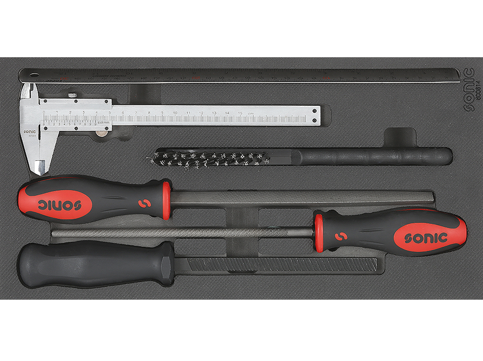 Sonic Foam System - File Set - 6 Pieces - 1/3 (Small)