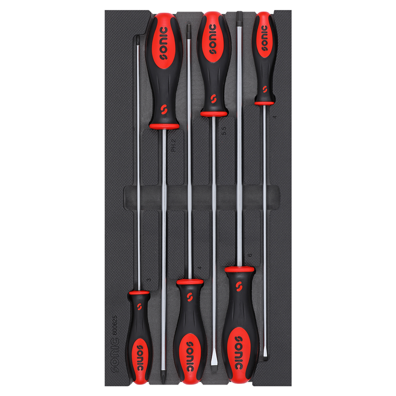 Sonic Tools Long Screwdriver Set, 6 Pieces 1/3 - Small