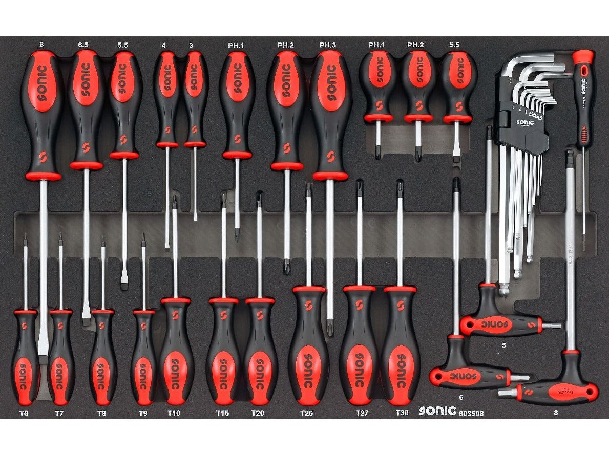 Sonic Foam System - Screwdrivers Set - 41 Pieces - 26" (Medium)