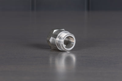 Stainless Steel 3/4" Female NPT to 3/4" Male GHT