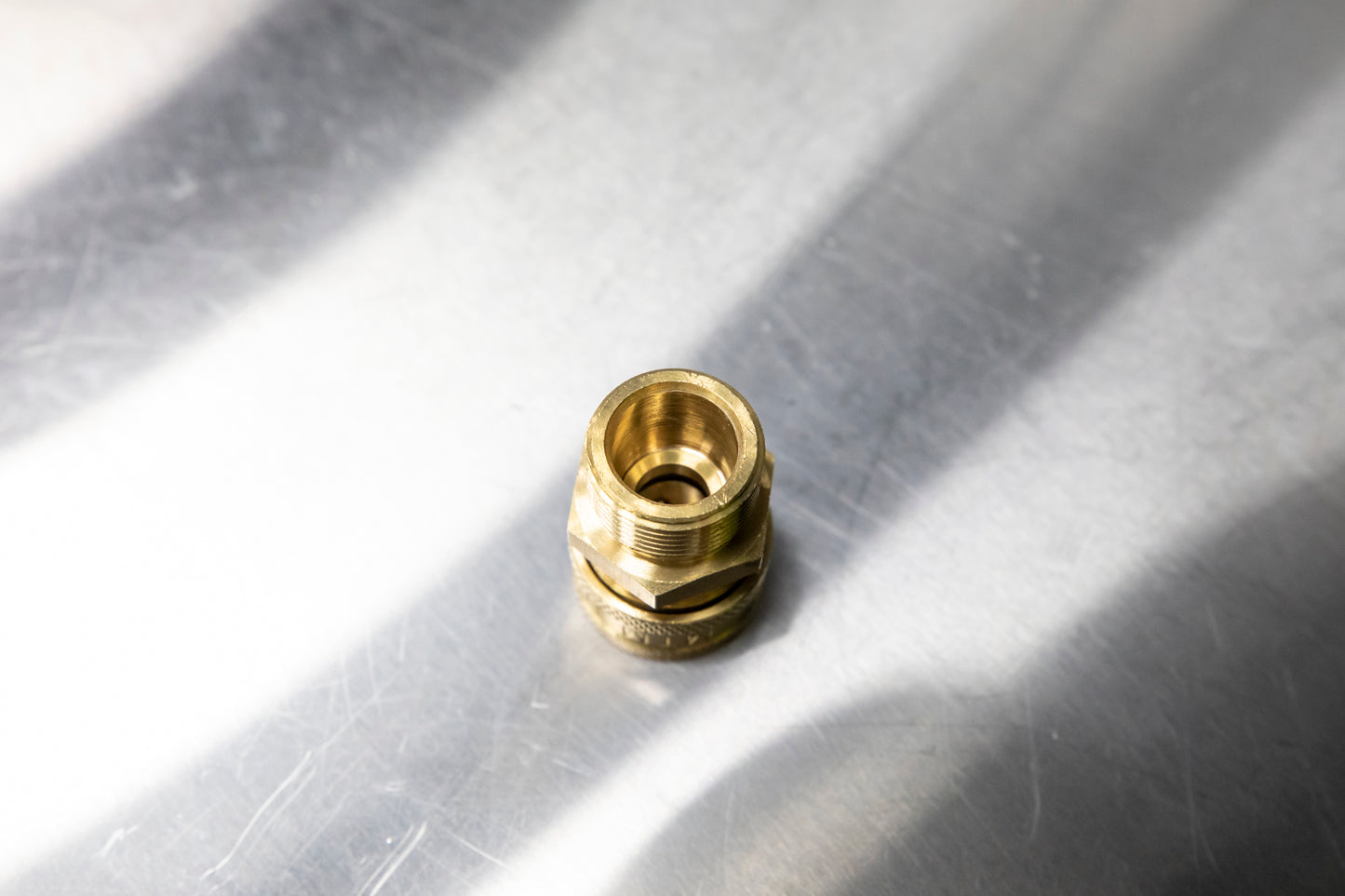 Brass M22 Male (14mm) to 3/8" QD Coupler