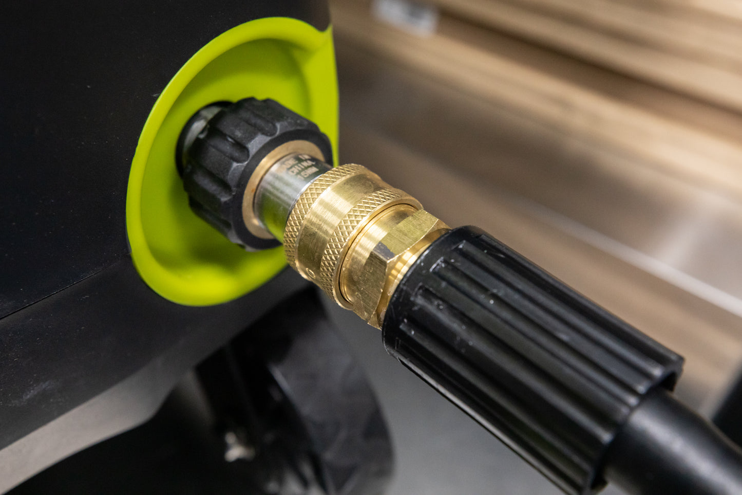 Brass M22 Male (15mm) to 3/8" QD Coupler