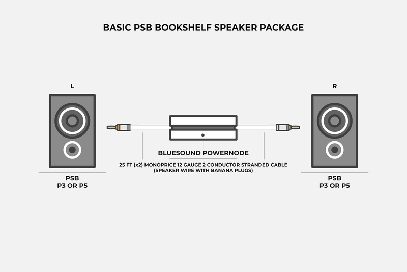Basic PSB Bookshelf Speaker Package