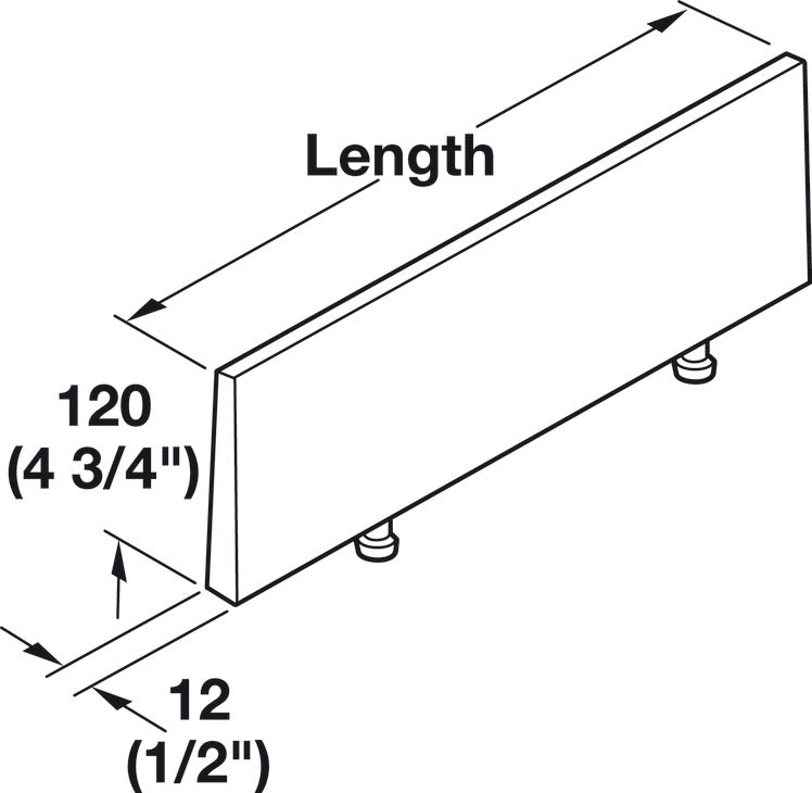 Hafele Divider For Fineline Baseplate