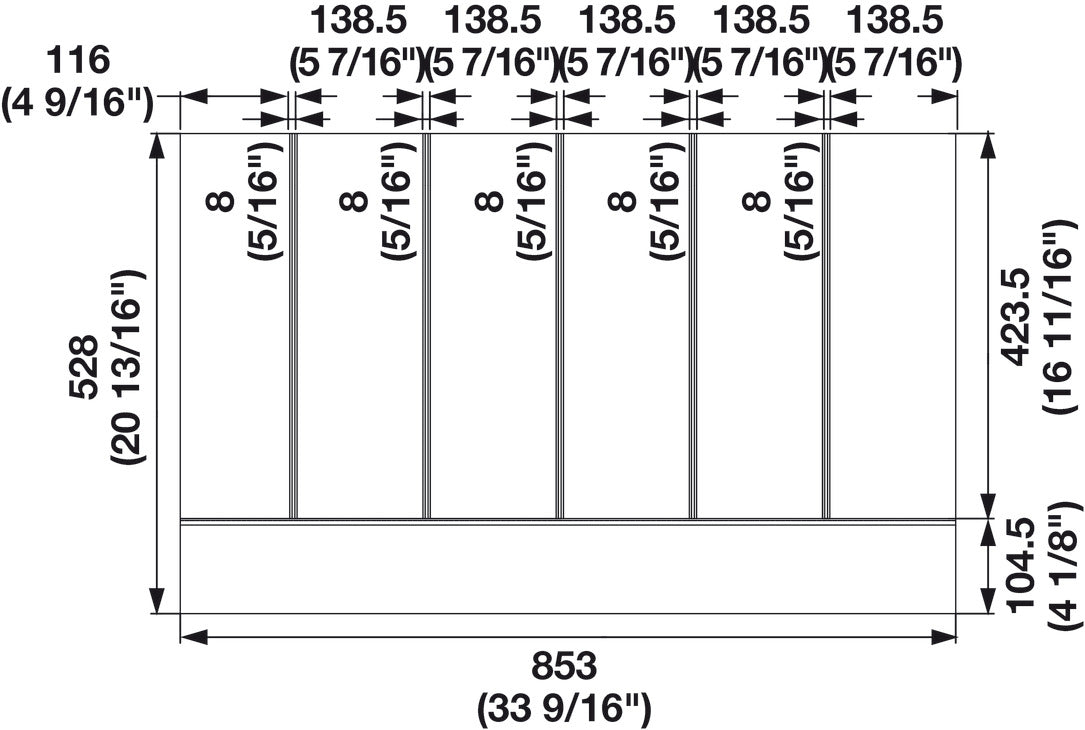 Hafele Fineline Multipurpose Insert