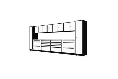ProSlat Fusion Plus 240" Single Door Locker Preconfigured Array