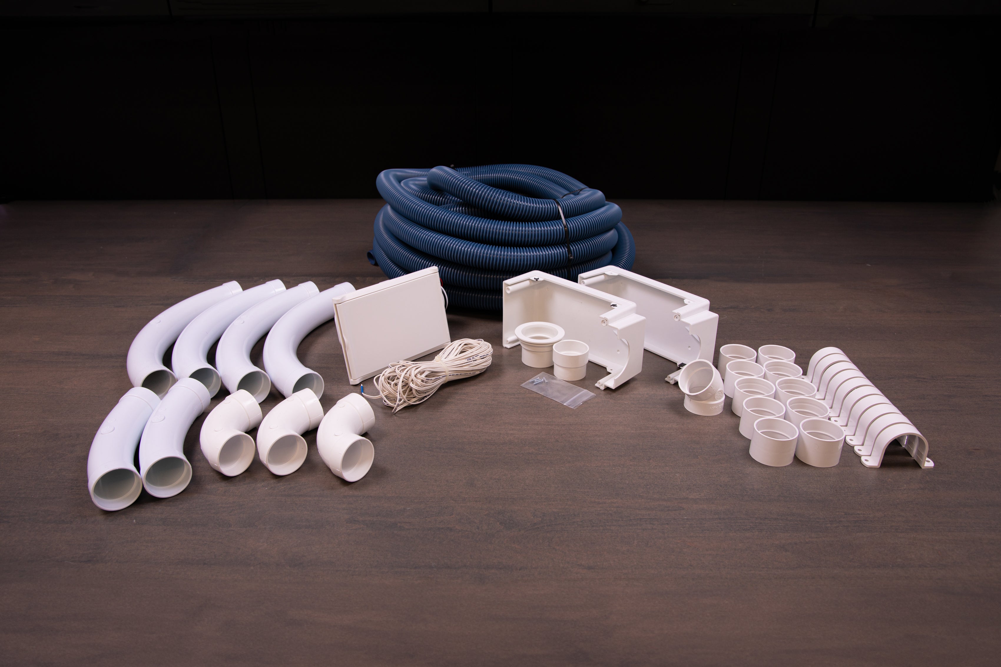 Hide-A-Hose Vacuum System for Garages - OG Vacuum Solution Bundle