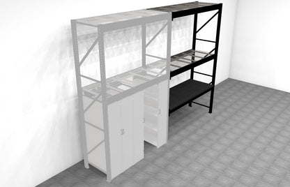 Levrack Workstation Plus w/ Overhead Storage