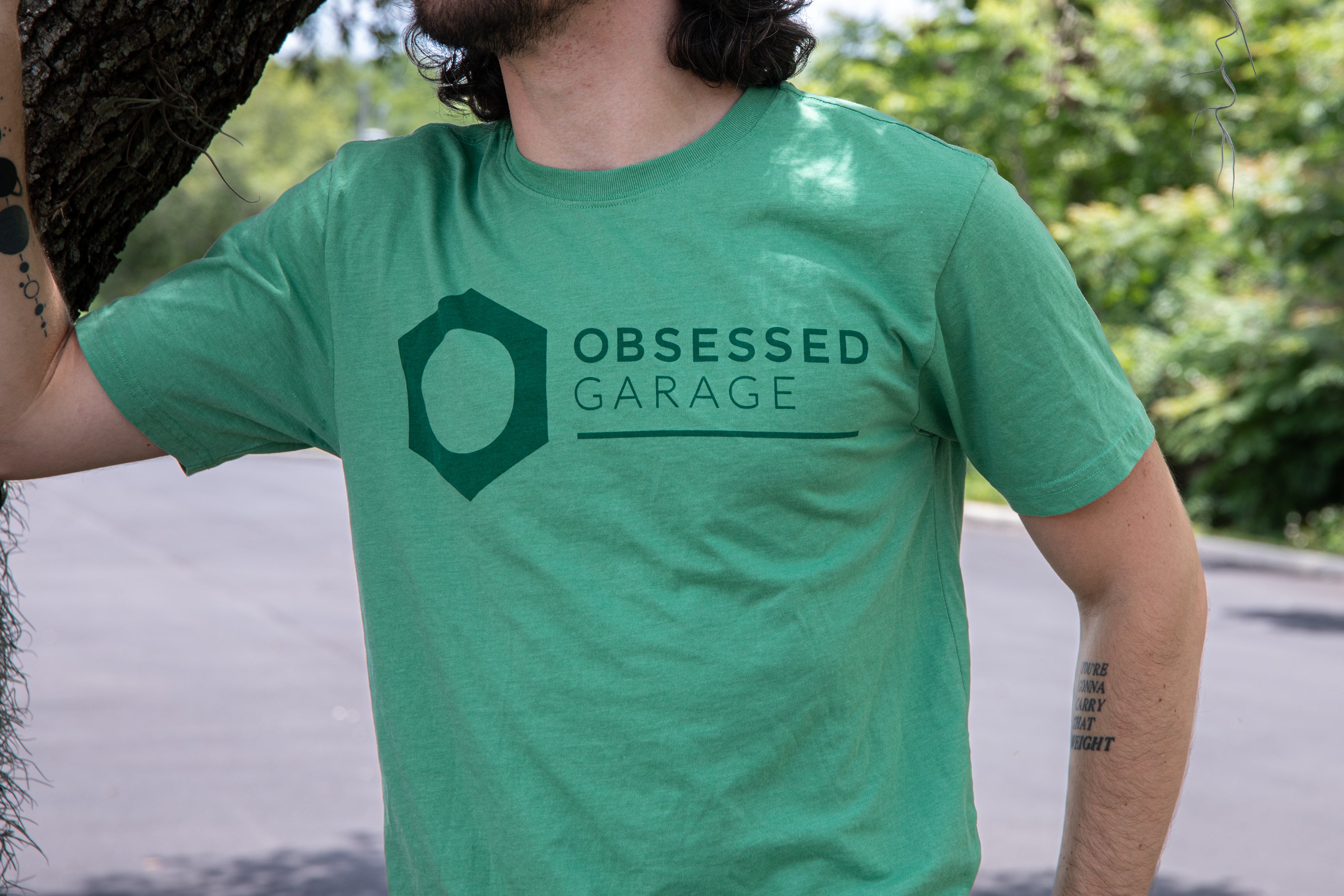 Eco-Friendly Modern Logo Tee - Sustainable 60/40 Blend Shirt from