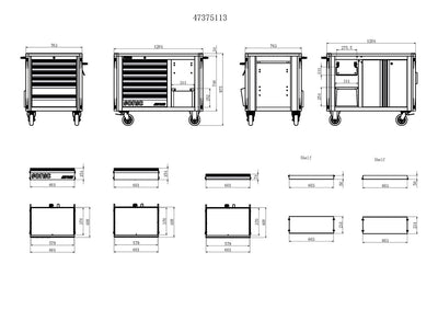 NEXT S13 TOOLBOX - 13 DRAWERS