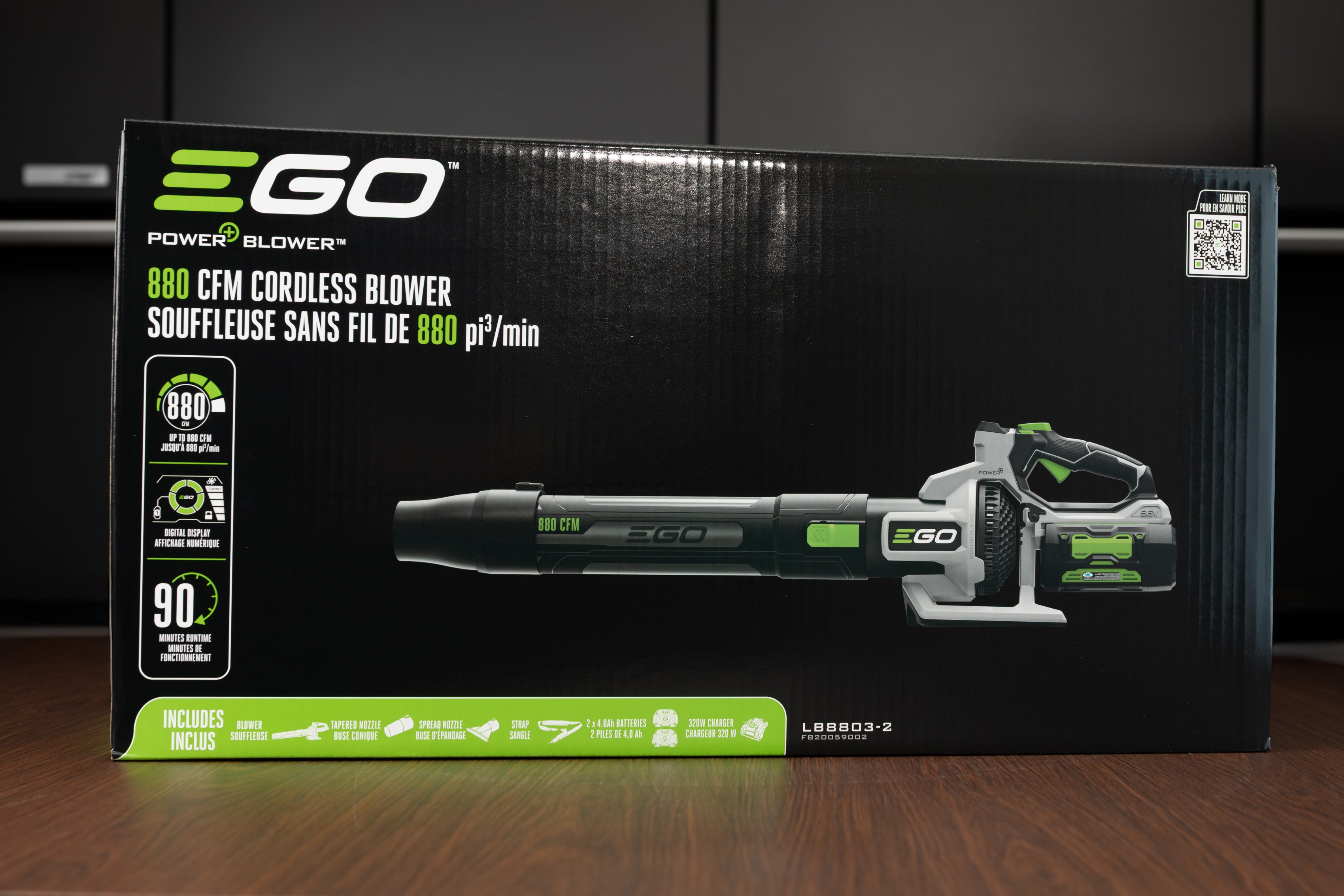 EGO 880 CFM Battery-Operated Leaf Blower with Turbo Mode and 90