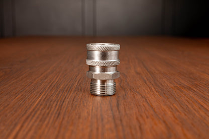Stainless Steel M22 Male (14mm) to 3/8" QD Coupler