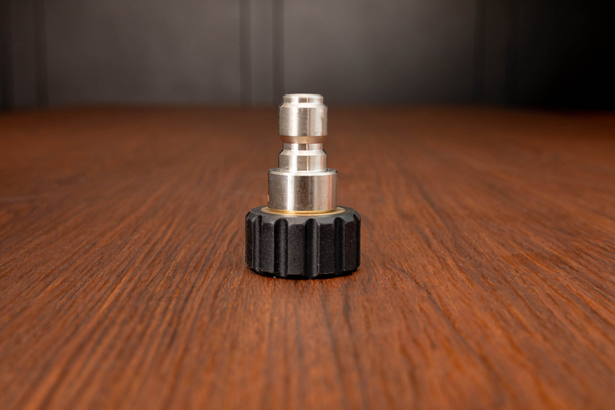 Stainless Steel M22 Female (15mm) to 3/8" QD Plug