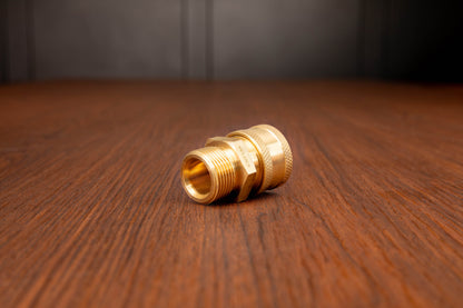 Brass M22 Male (15mm) to 3/8" QD Coupler