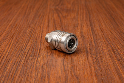 Mosmatic T304 SS 1/4" Male QD Coupler