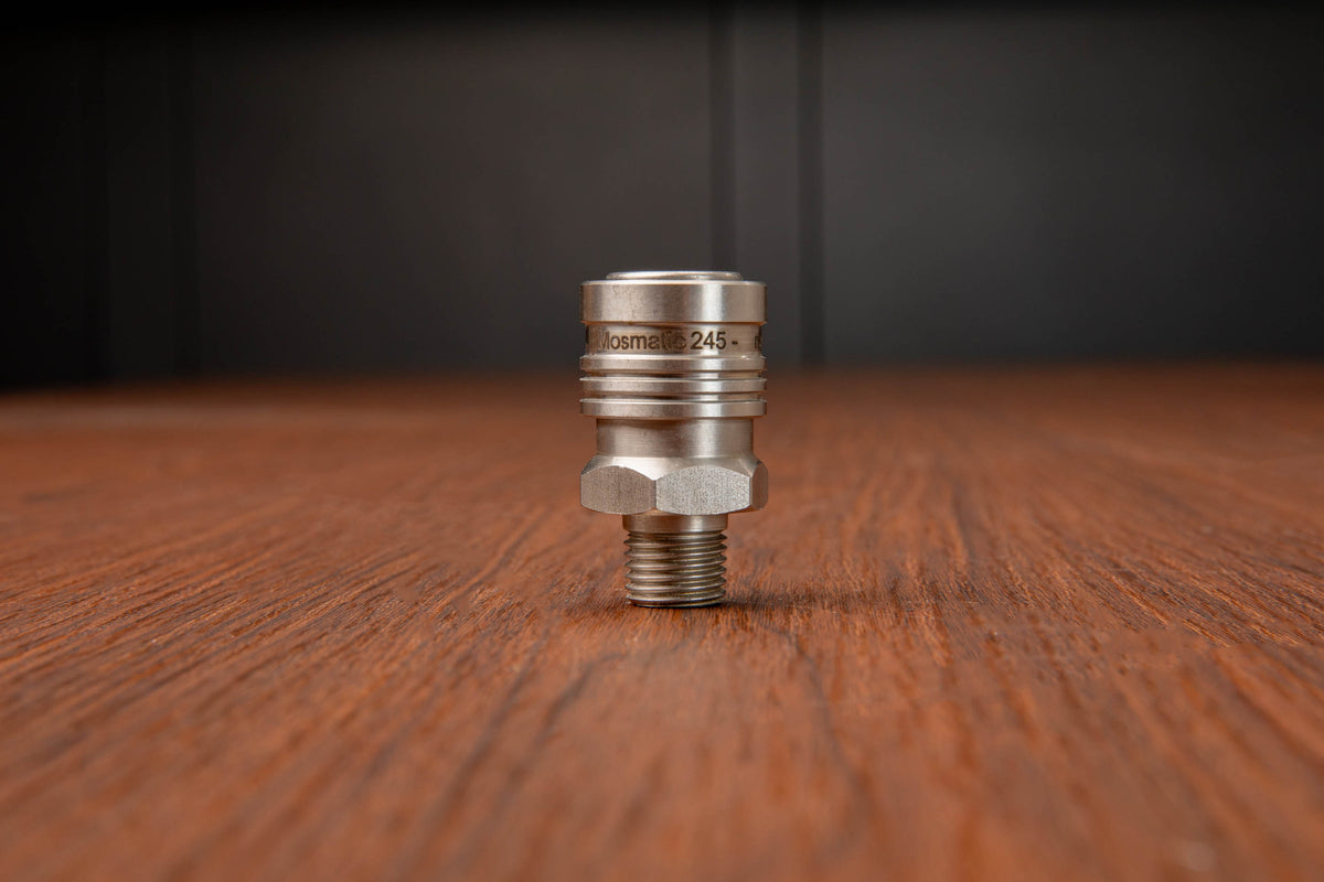 Mosmatic T304 SS 1/4" Male QD Coupler