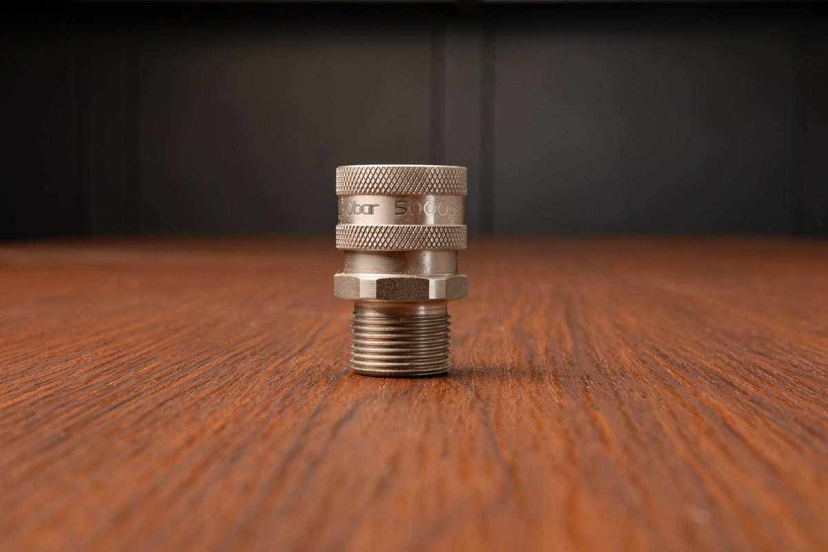 Mosmatic T304 SS M22 Male (15mm) to 3/8" QD Coupler