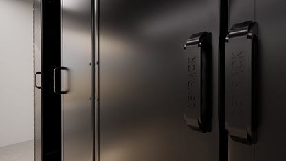 Levrack Storage Solution - Obsessed Garage Edition - Black With Black Handles