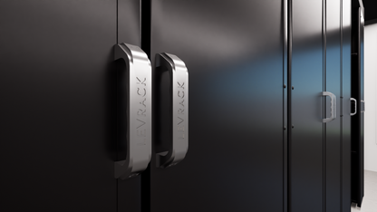 Levrack Storage Solution - Obsessed Garage Edition - Black With Silver Handles
