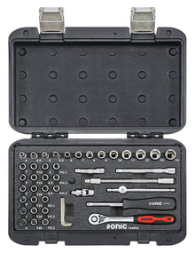 Sonic Tools Mobile Case Storage Metric Flank Socket 1/4" - 6 Point, 46-Pcs