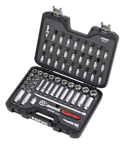 Sonic Tools Mobile Case Storage Socket and Bit Socket Set 3/8", 61-Pcs