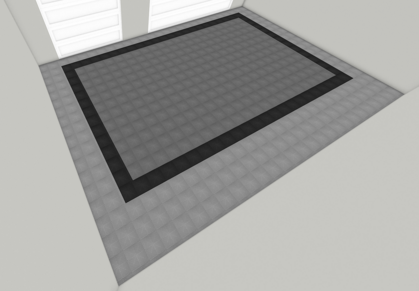 Three Car Swisstrax Flooring Solution