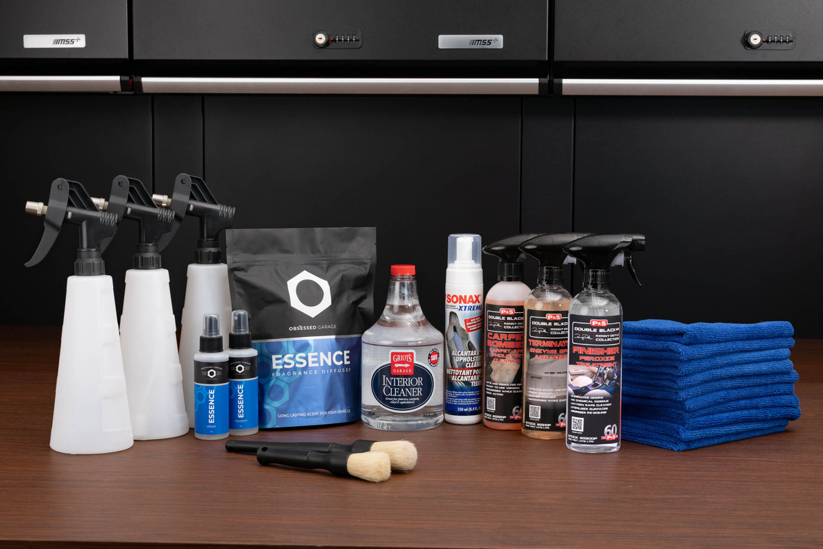Obsessed Garage Fabric Care Kit, 22 Piece Cleaning Set