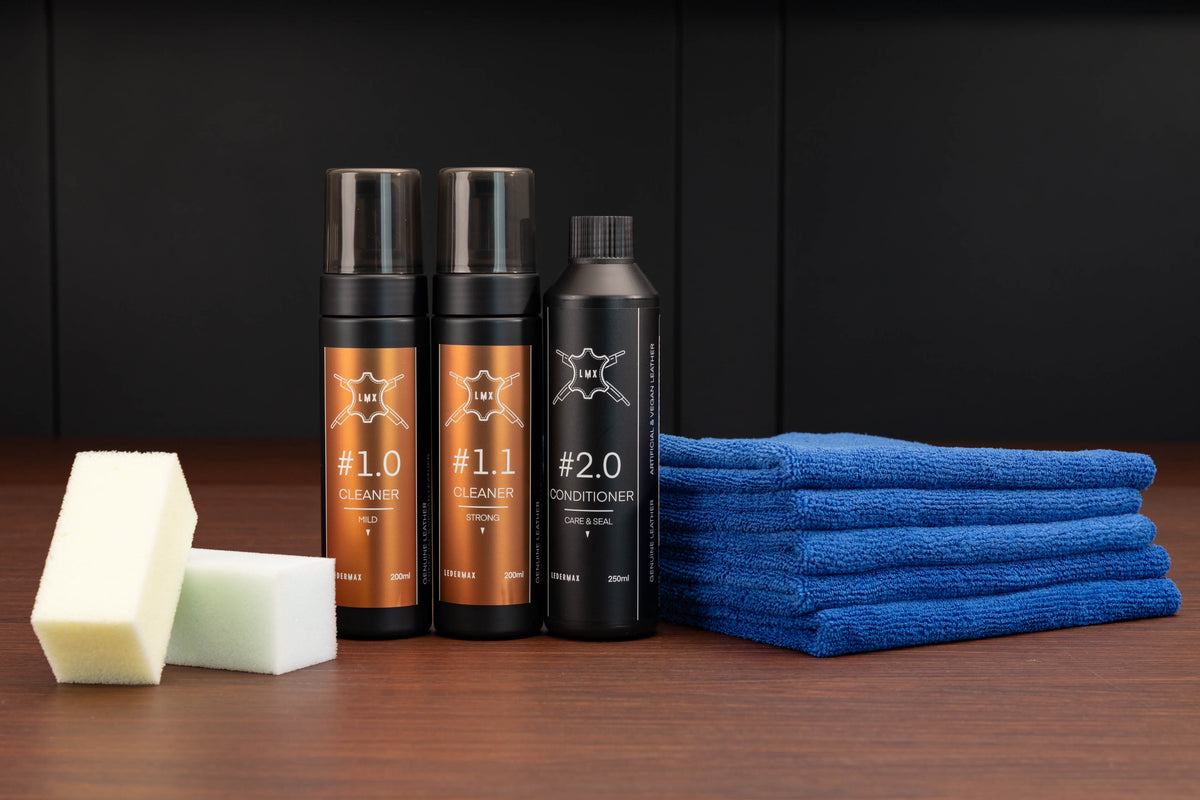 Obsessed Garage Leather Care Essentials Kit, 10 Piece Set