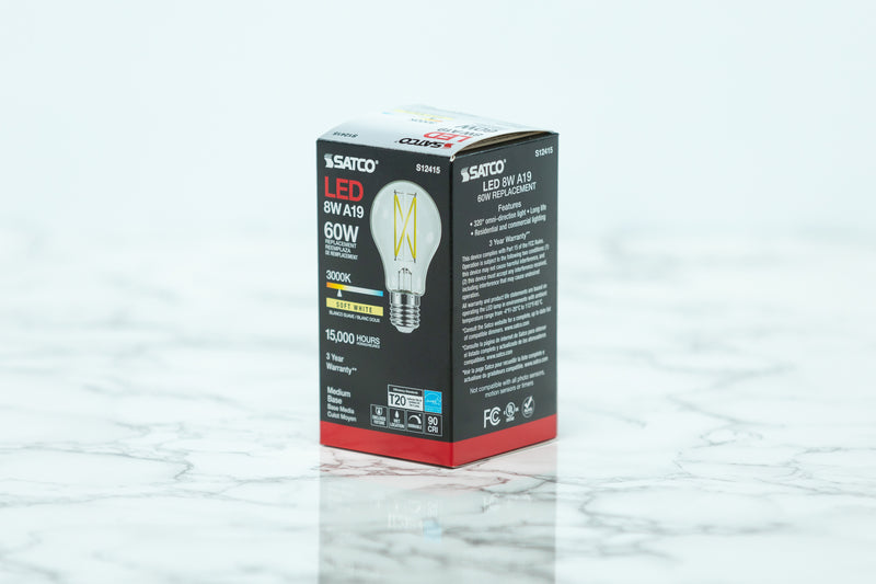 Satco A19 Standard LED Light Bulb - A19 - E26 - 60 watts