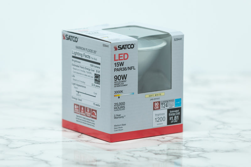 Satco Wet Location Recessed Can LED Light Bulb - S29441 - 3000K