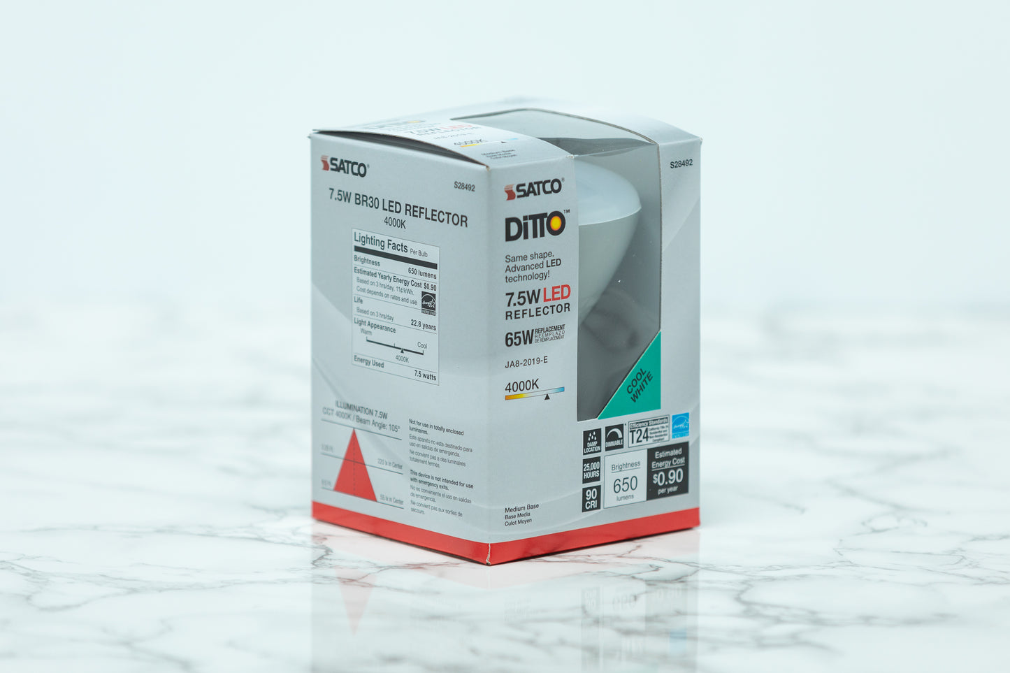 Satco Recessed Can LED Light Bulb - S28492 - 4000K