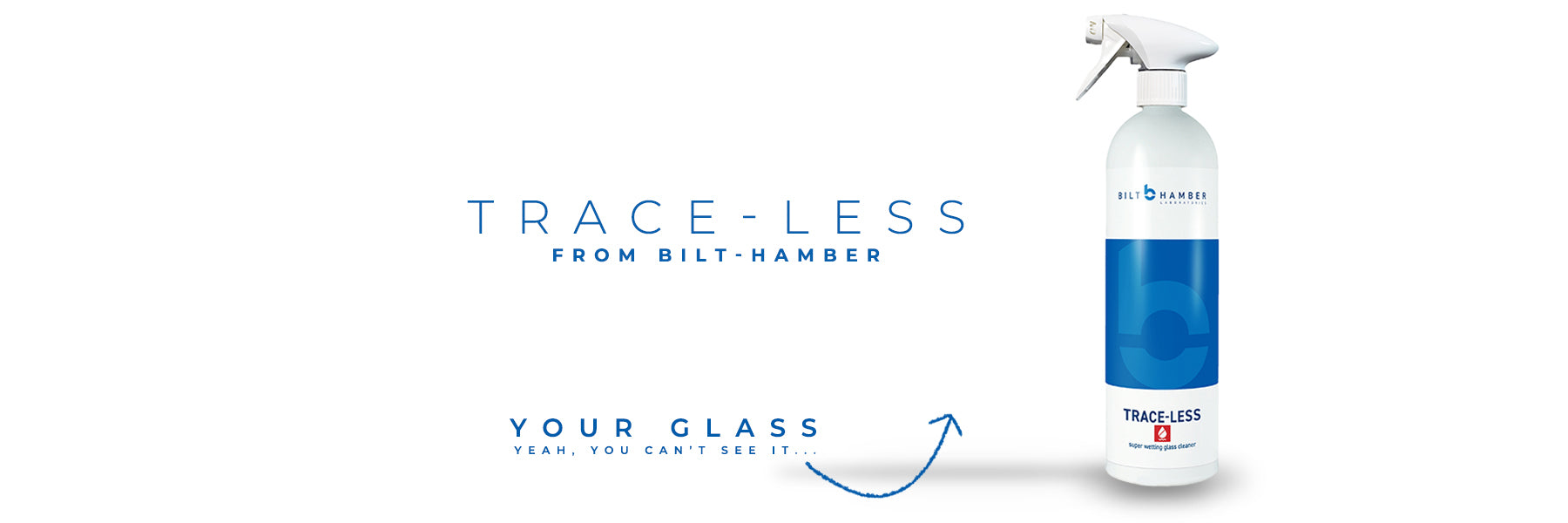 Bilt Hamber Trace-Less Glass Cleaner - Streak-Free, Residue-Free