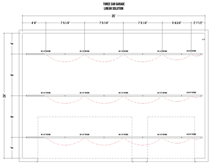 Ultimate Three Car Garage Lighting Solution