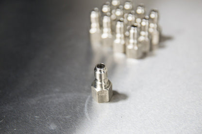 Stainless Steel 1/4" Female QD Plug