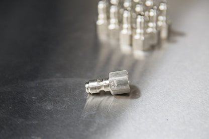 Stainless Steel 1/4" Female QD Plug