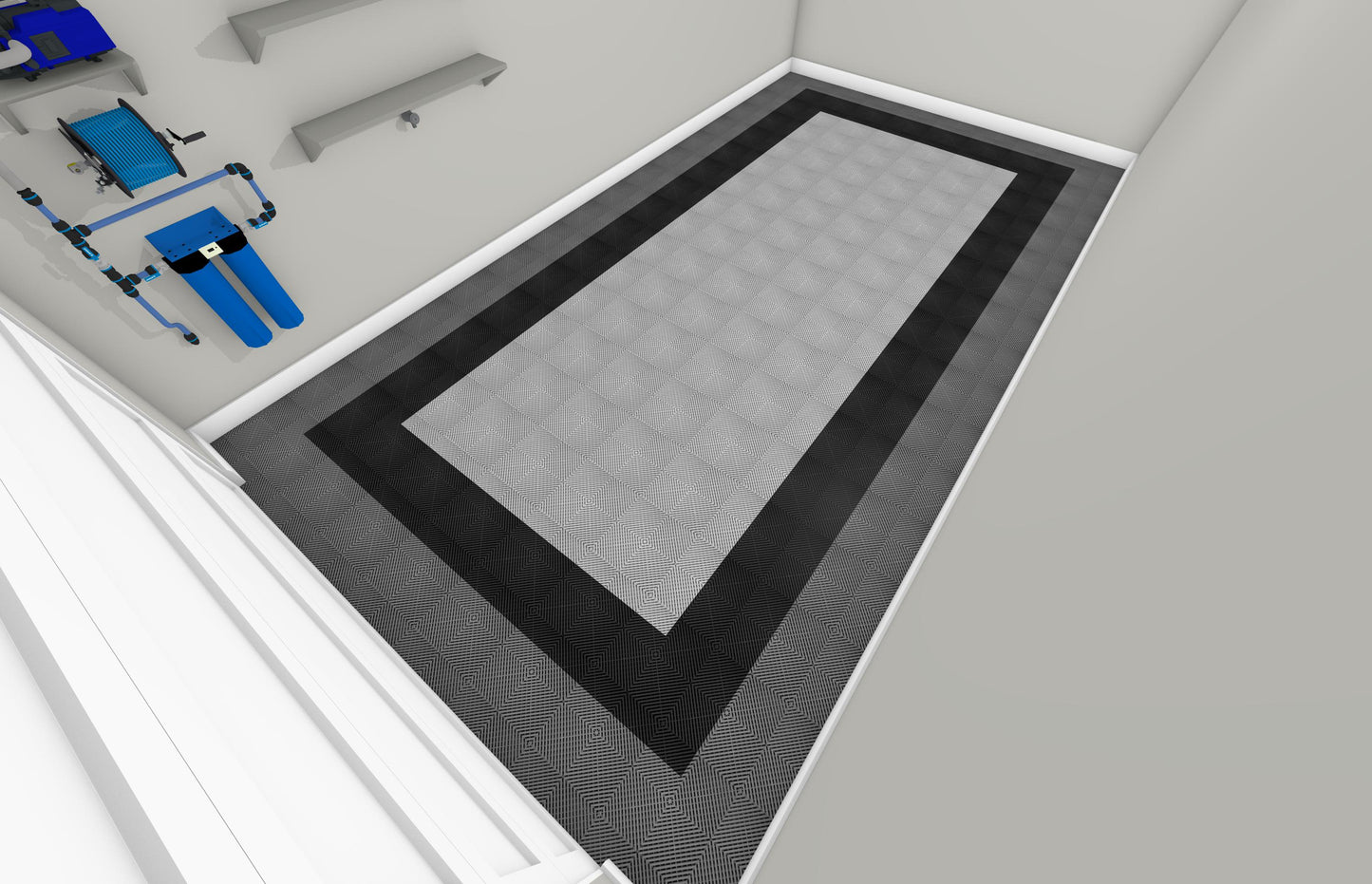 One Car Swisstrax Flooring Solution