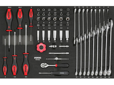 Screwdriver and Wrench Combo Set 1/4''