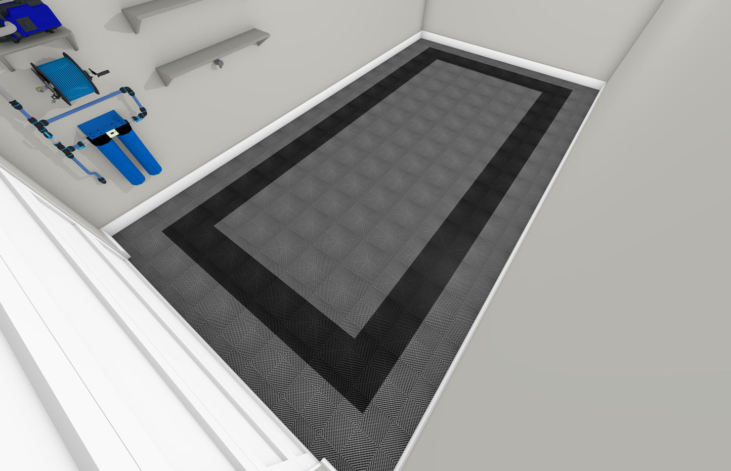 One Car Swisstrax Flooring Solution