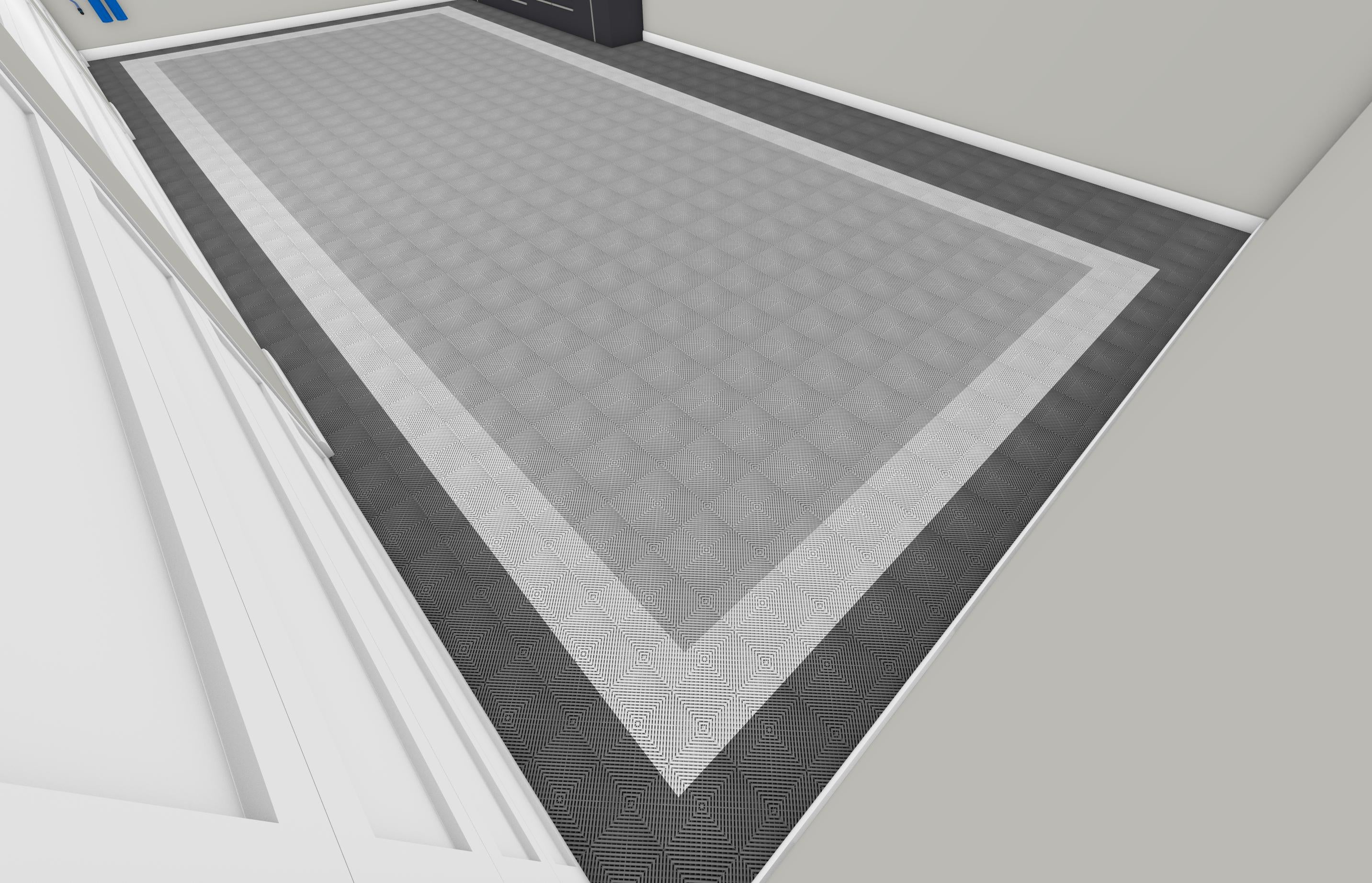 Swisstrax Modular Flooring System for Four-Car Garages - Durable