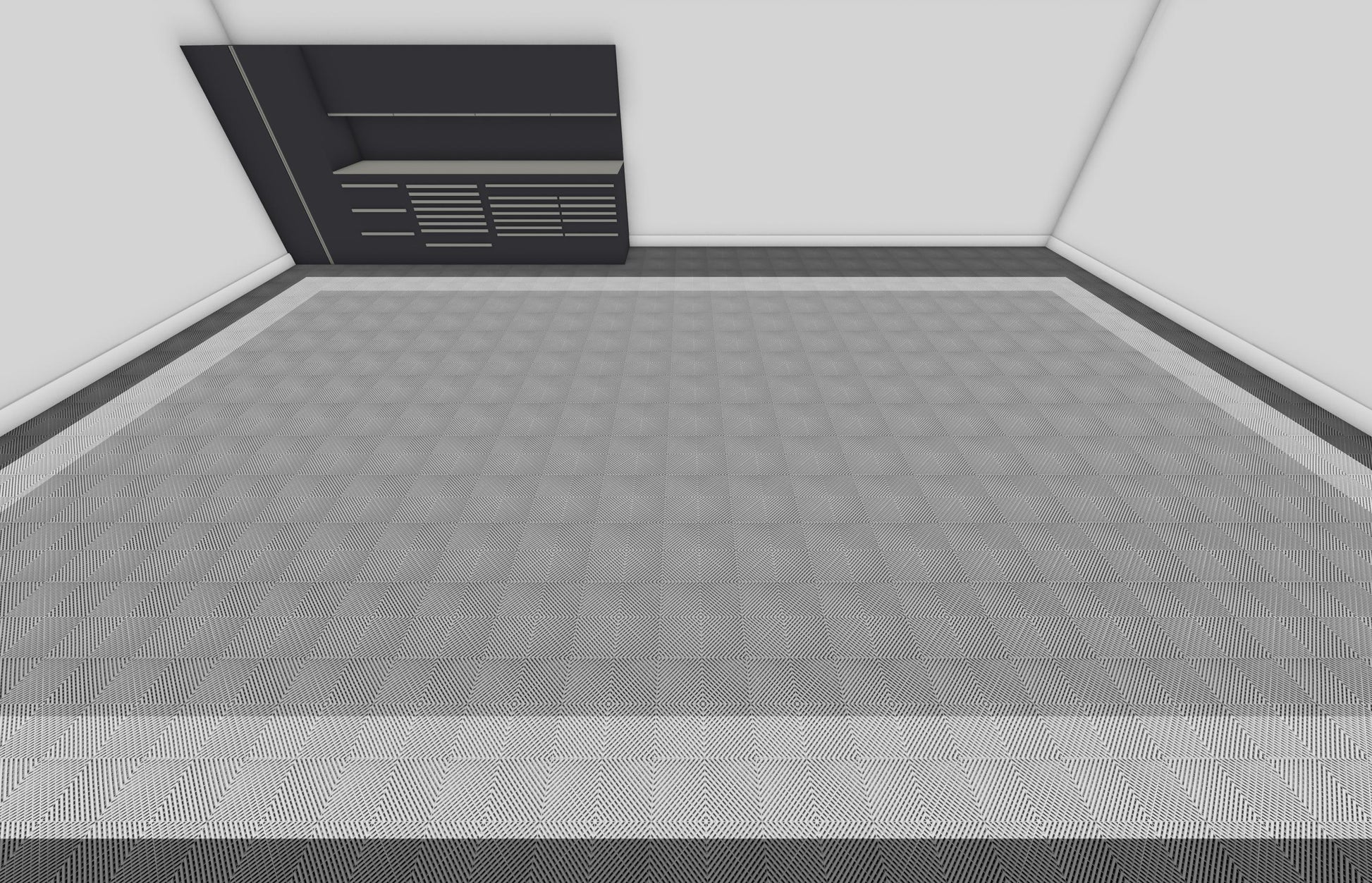 Three Car Swisstrax Flooring Solution